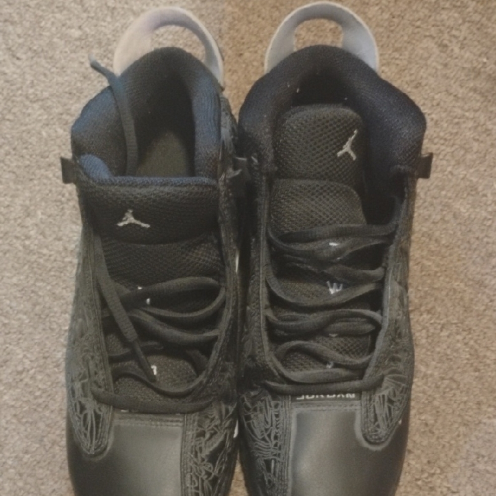 Jordan Black and Gray Men's Sneakers